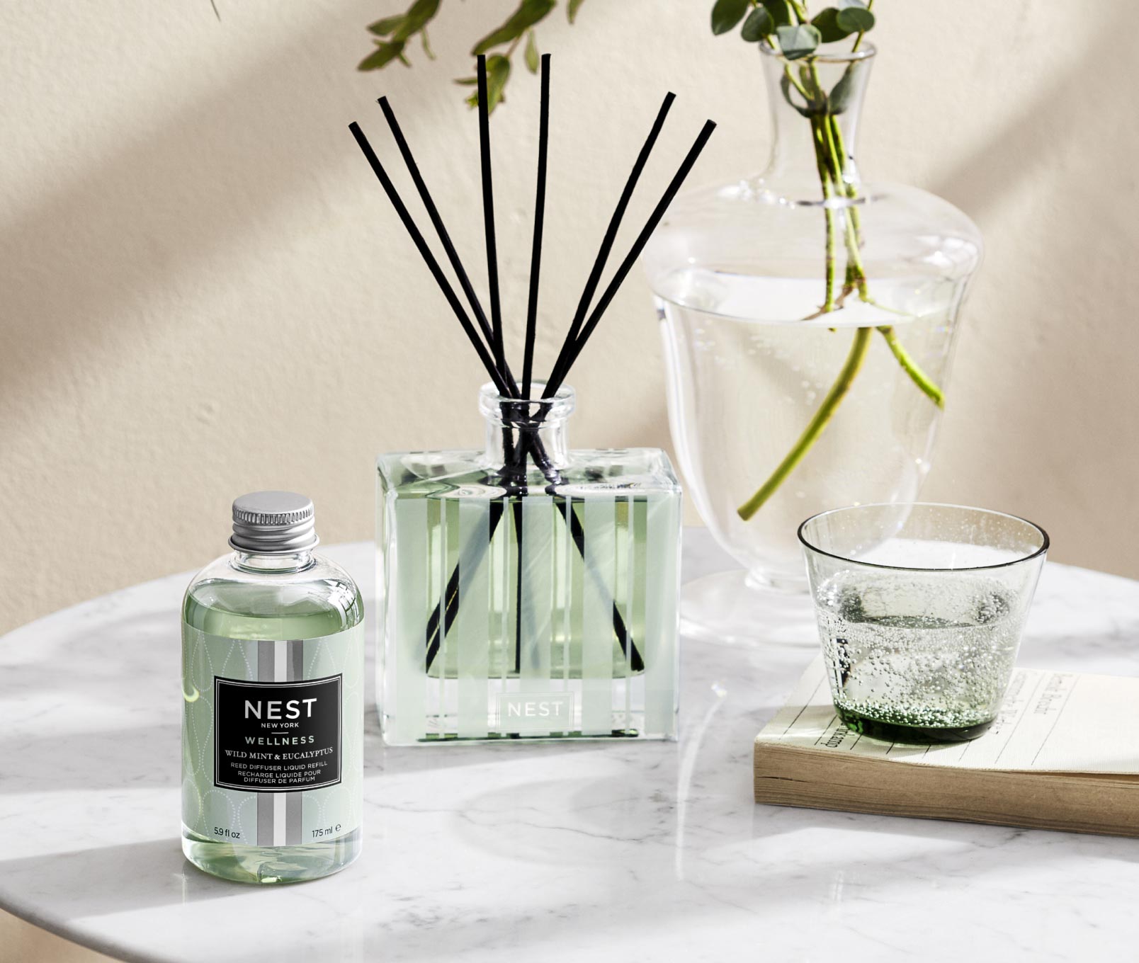 Wild Mint & Eucalyptus Reed Diffuser Liquid Refill