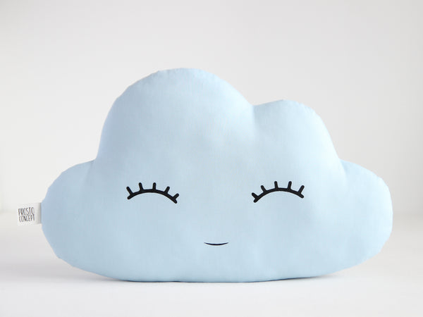 light blue cloud cushion, baby boy 