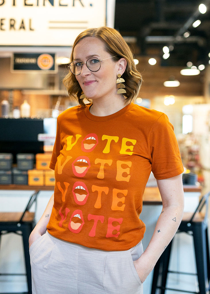 orange vote vote tee