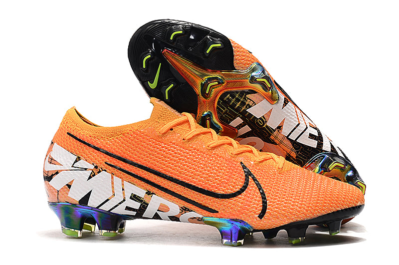 chuteira nike mercurial cinza e laranja