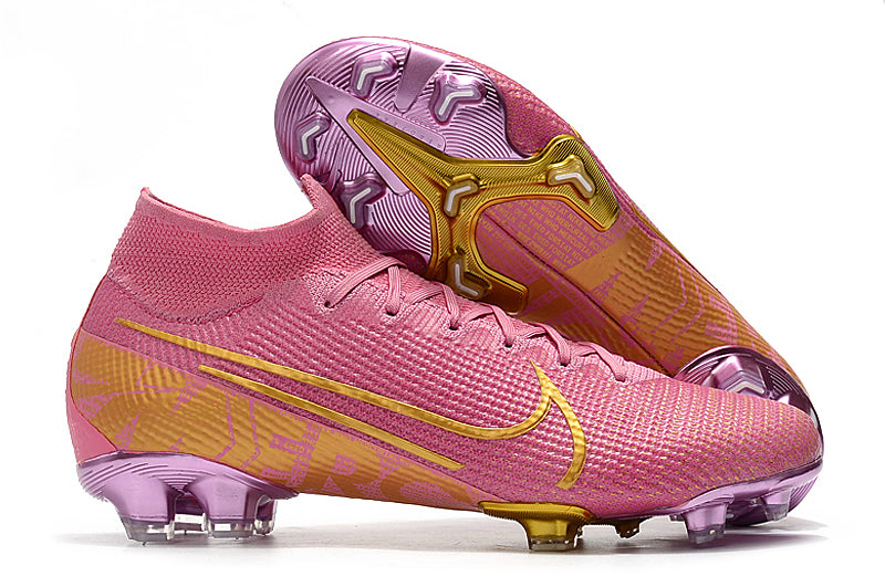 chuteira nike mercurial preta e rosa