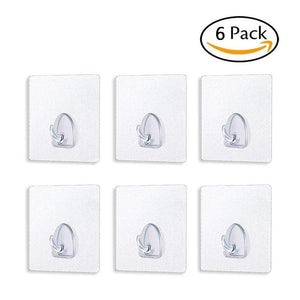 Adhesive Heavy Duty Plastic Wall Hooks Strong Sticky Removable