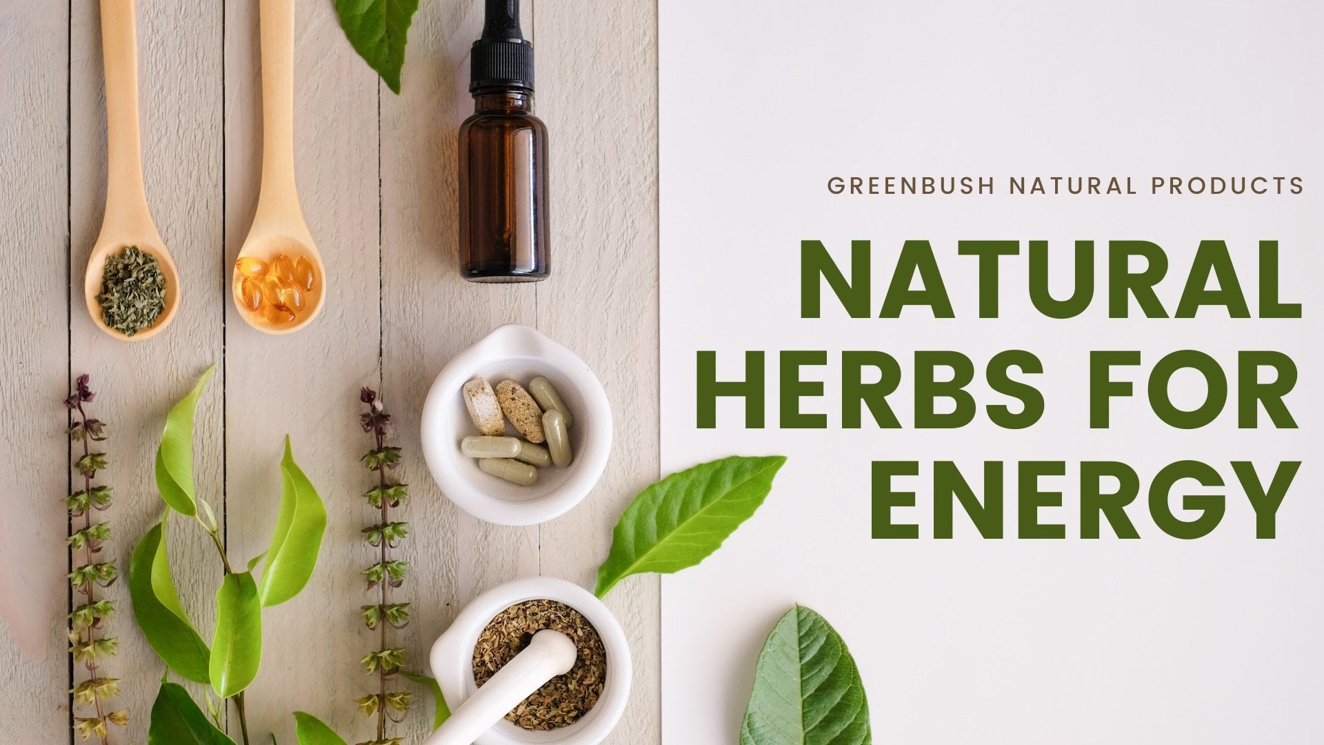 Natural Herbs For Energy Greenbush Natural Products