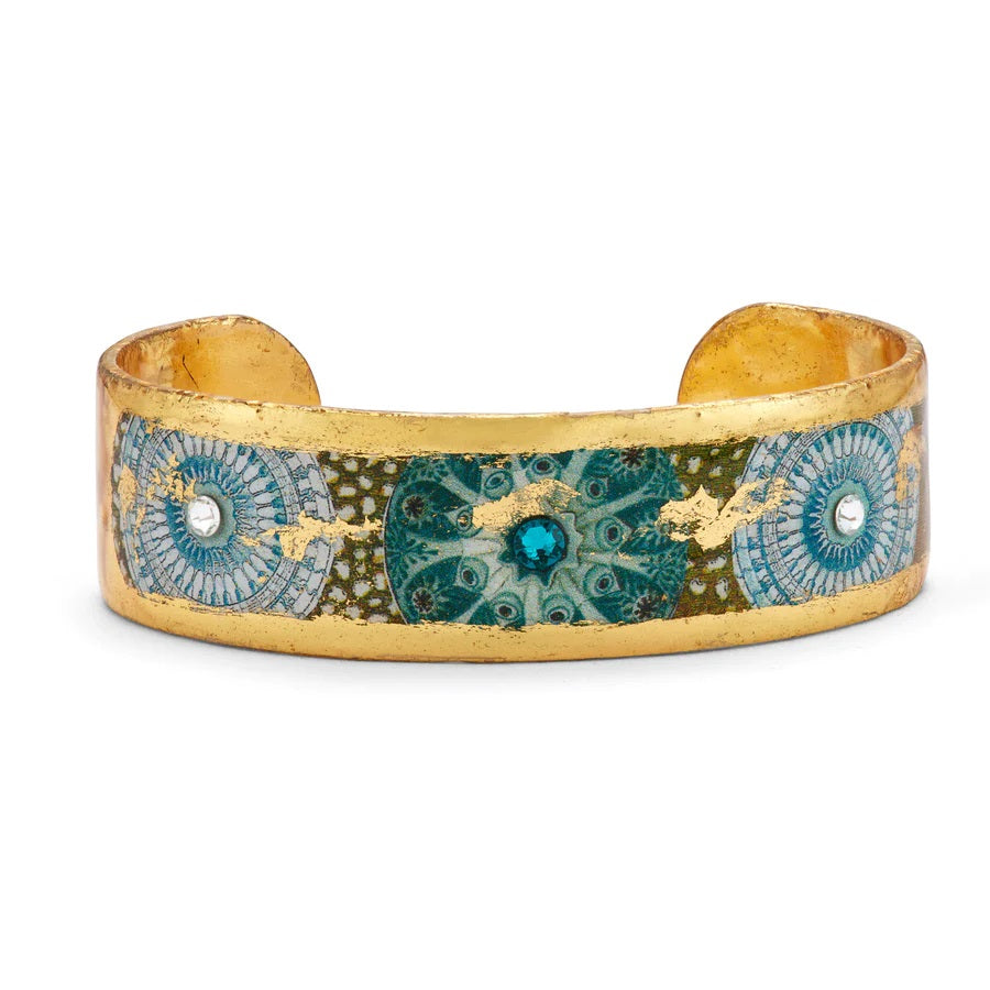 Stockholm Enamel Cuff Bracelet, Gold Leaf, by Evocateurr