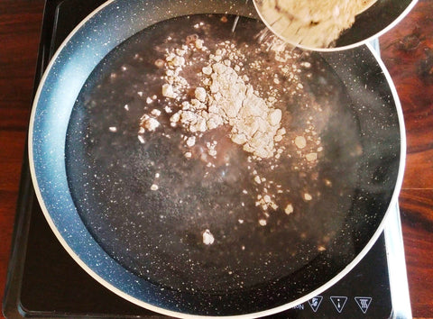 Jaggery in low flame