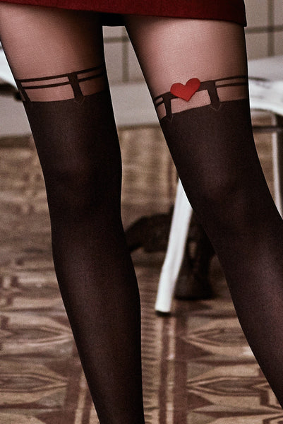 Love Patterned Tights Tightso