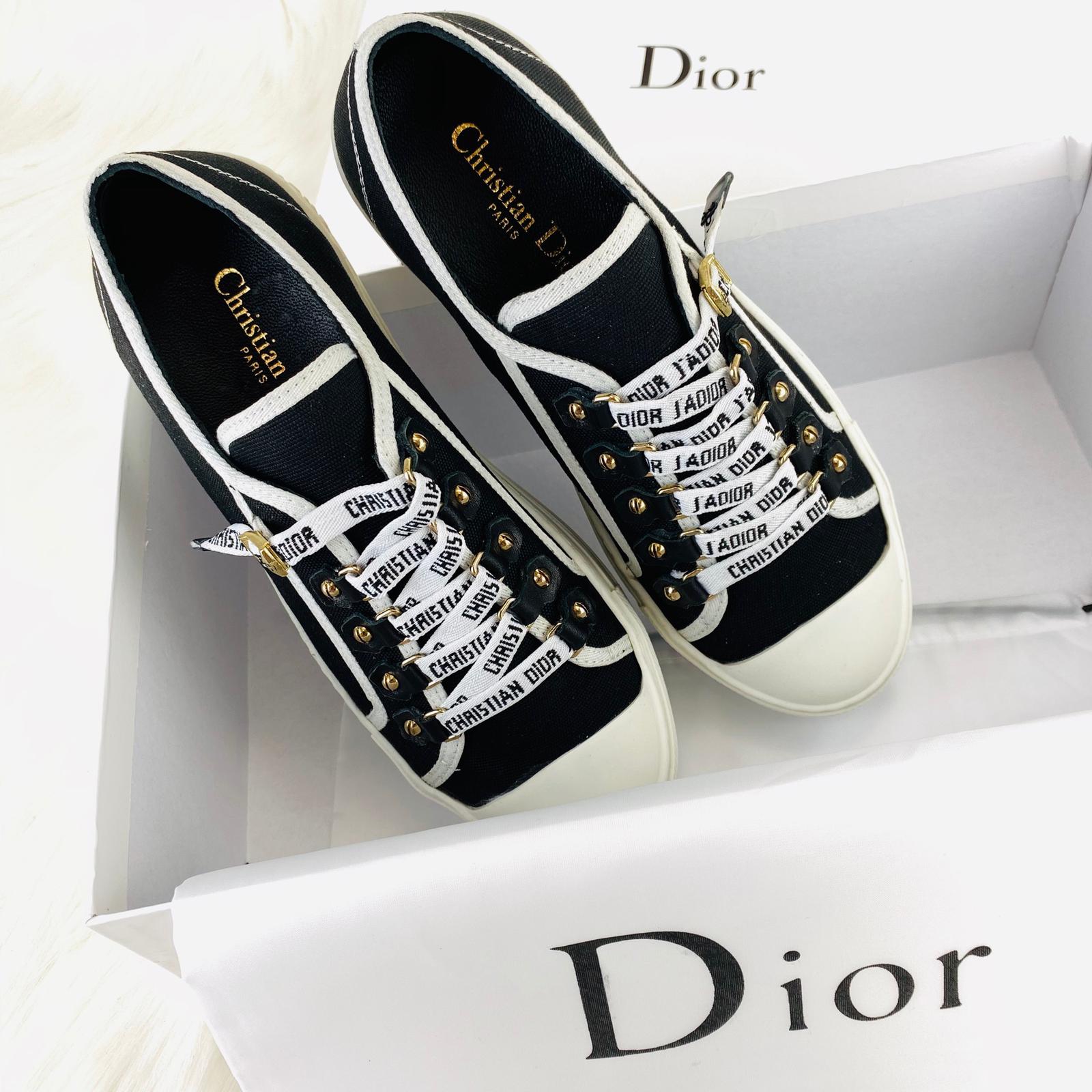 christian dior black sneakers