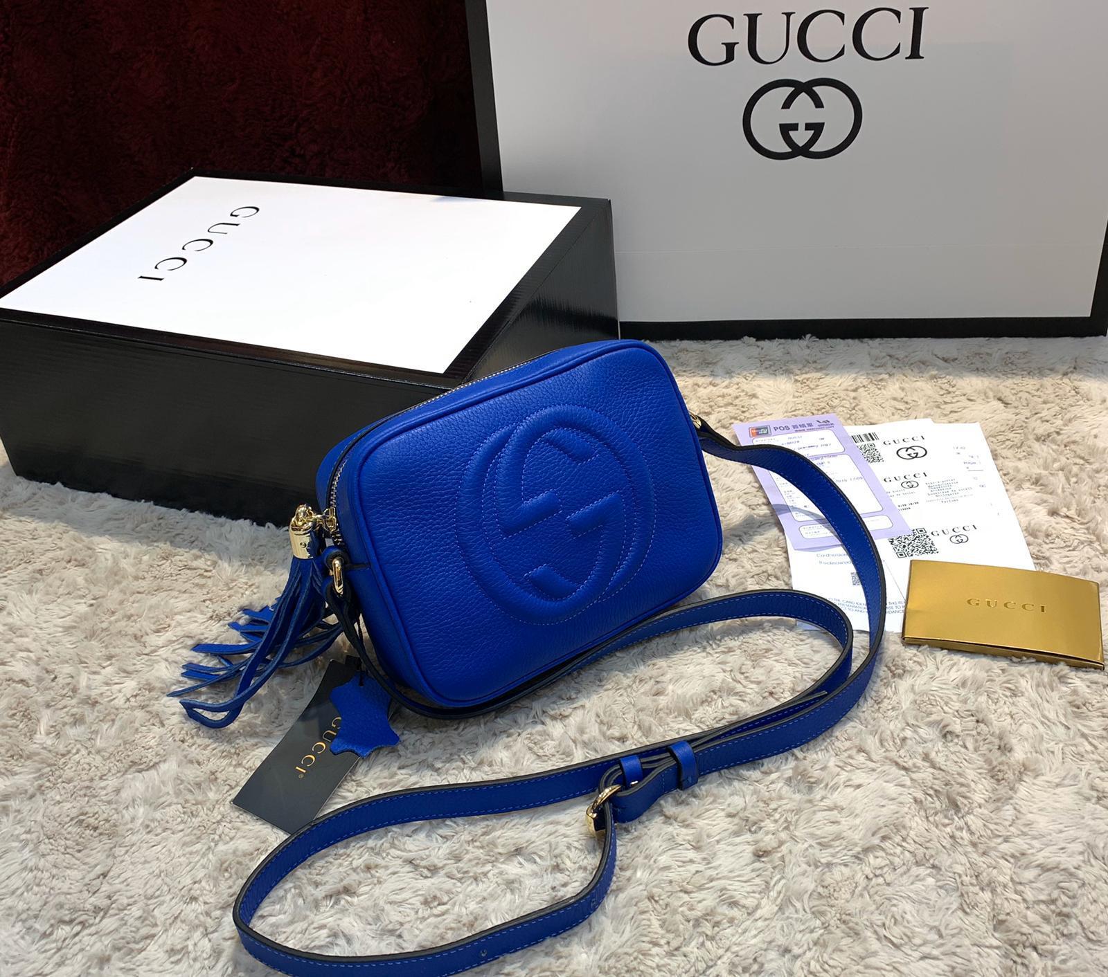 gucci soho disco bag blue