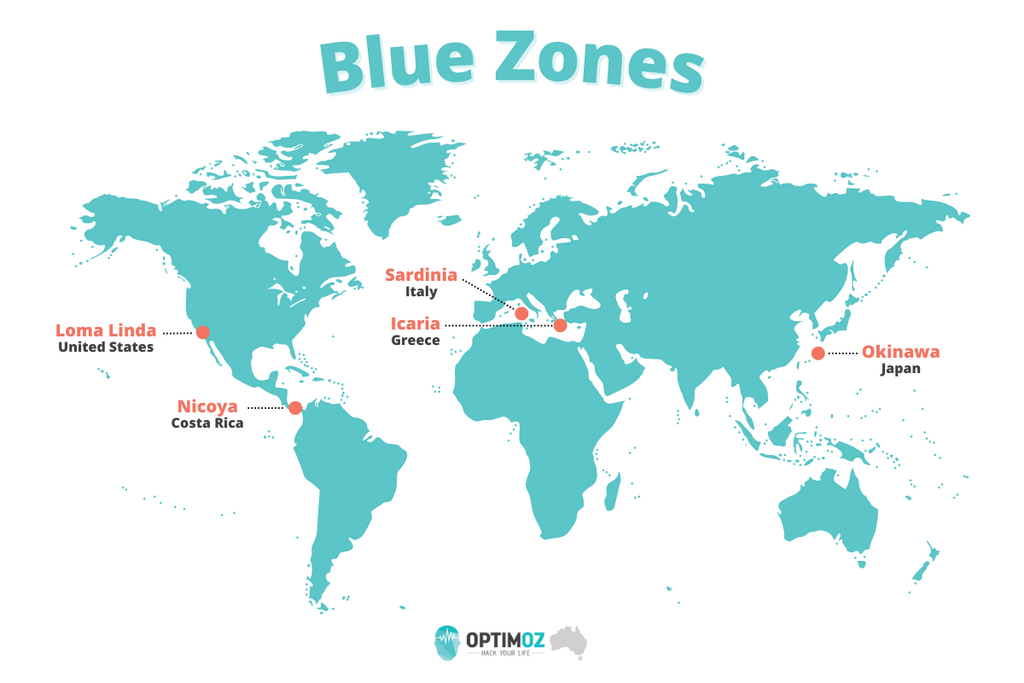 Blue Zones Map