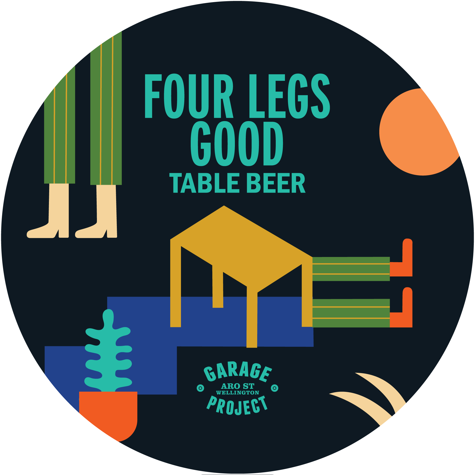 Four Legs Good tap badge