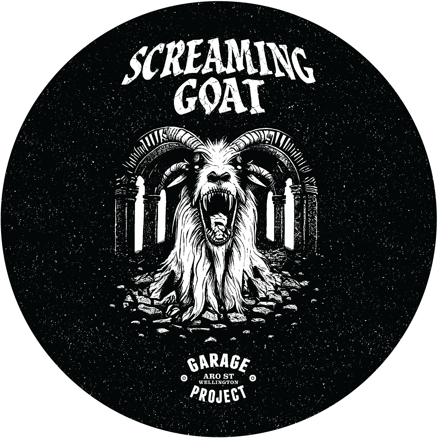 Screaming Goat tap badge