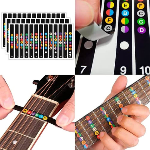 Stringler™ Guitar Fretboard notes stickers