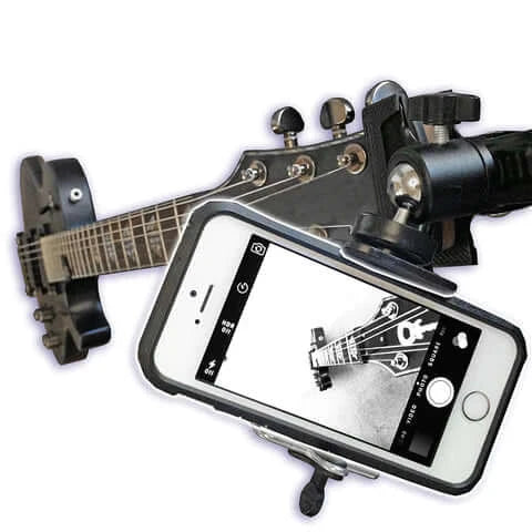 Guitarcamz™ Guitar headstock camera mount.