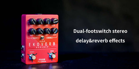FLAMMA FS22 Ekoverb Dual Reverb and Delay Guitar Pedal