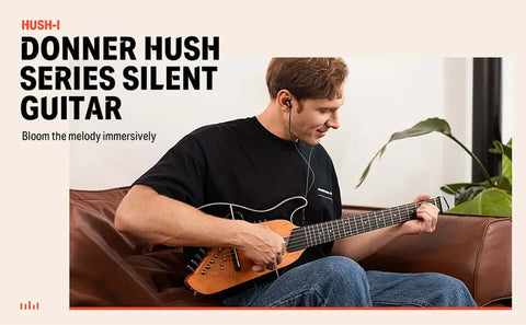 Donner HUSH-I  Headless Silent Travel Guitar