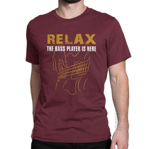 Relax The Bass Player print Tshirt