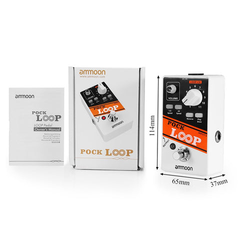 Ammoon Pock Loop Looper Guitar Effect Pedal