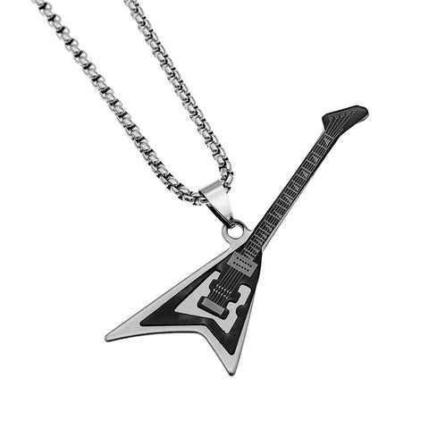 Metal music guitar pendant