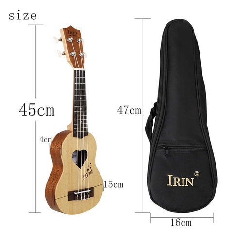 17 inch 4 String Hawaiian Guitar With Storage Bag