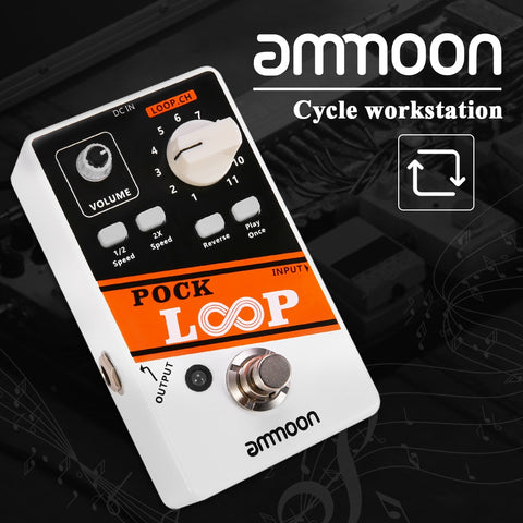 Ammoon Pock Loop Looper Guitar Effect Pedal