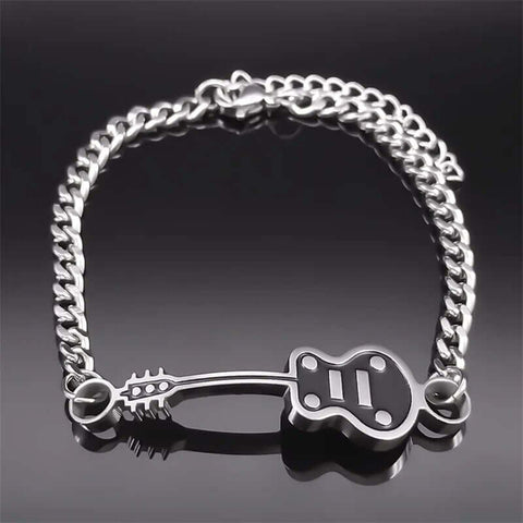 Classic Punk Guitar Bracelet