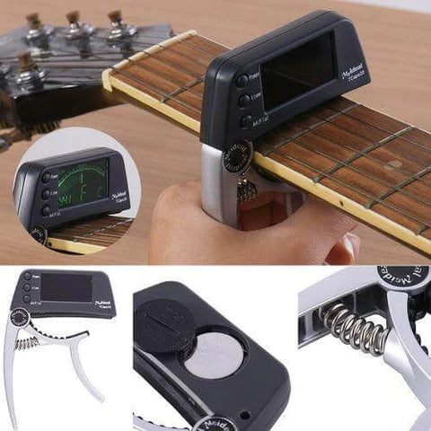 Meideal two in one Guitar capo with tuner