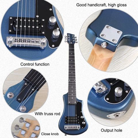 V-Glory Mini electric travel guitar