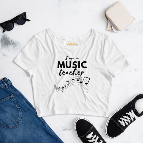 Music teacher Women’s Crop Tee