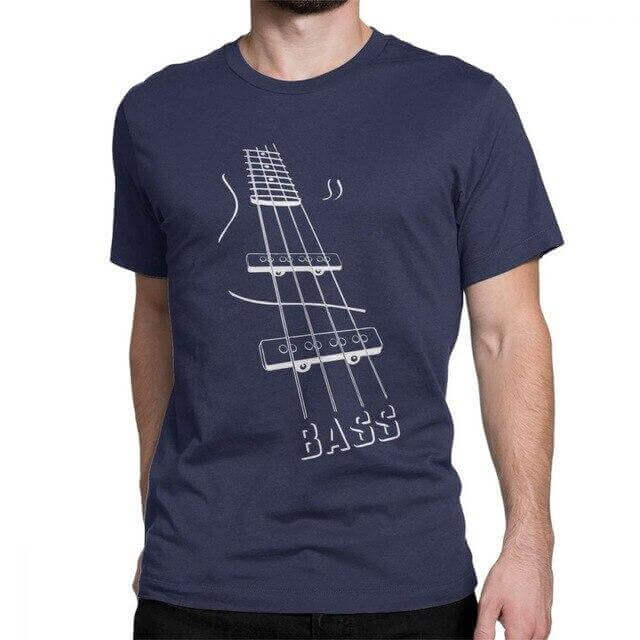 ChampPrint Bass Guitar T Shirt | Free shipping – guitarmetrics