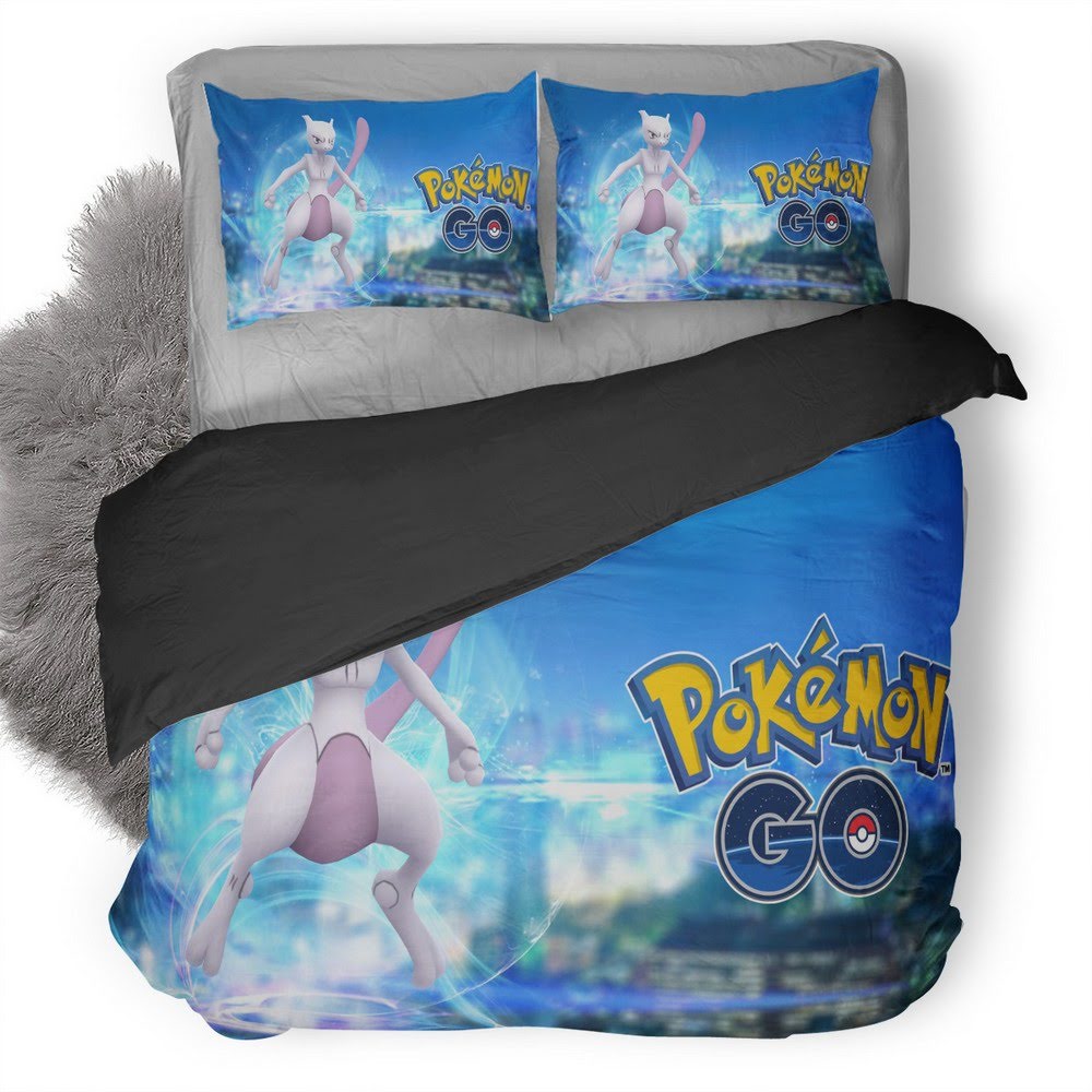 Pokemon Go Mewtwo Pokemon 22 Duvet Cover Quilt Cover Pillowcase
