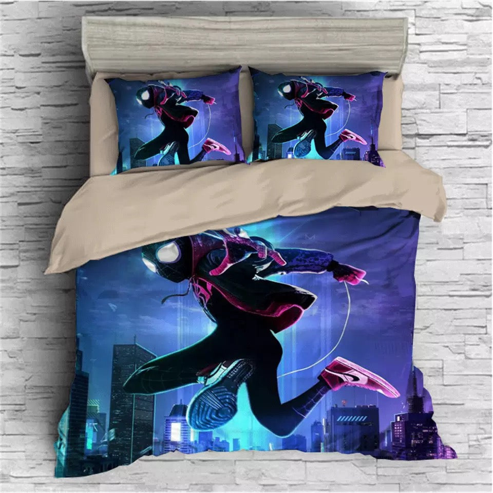 Spider Man Into The Spider Verse Miles Morales 13 Duvet Cover Quilt Bedding Picky - be spiderman roblox bedding spiderman news games games