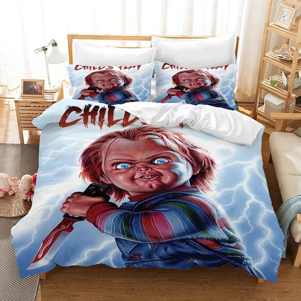 Child's Play Chucky Horror Movie #1 Duvet Cover Quilt Cover Pillowcase