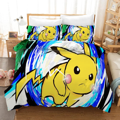 Pokemon Pikachu Gengar #27 Duvet Cover Quilt Cover Pillowcase Bedding Set  Bed Linen Home Bedroom Decor – BEDDING PICKY