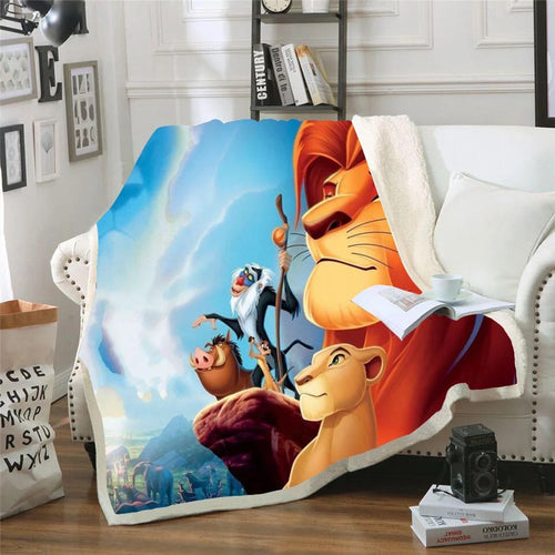 Plaid Disney Simba the Lion King Throw The Lion King 120x150cm