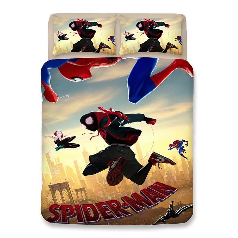 Spider Man Into The Spider Verse Miles Morales 10 Duvet Cover Quilt Bedding Picky - be spiderman roblox bedding spiderman news games games