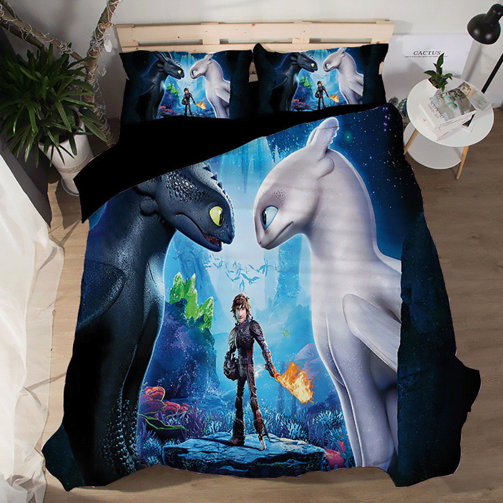 How to Train Your Dragon #1 Duvet Cover Quilt Cover Pillowcase Bedding - BEDDING PICKY