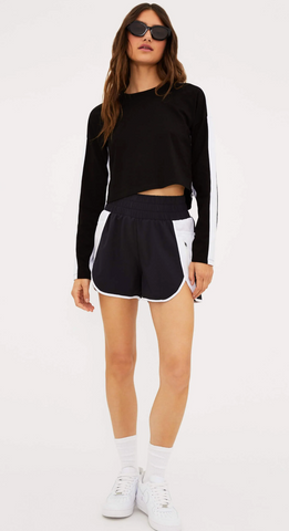 Black and White Tennis Shorts