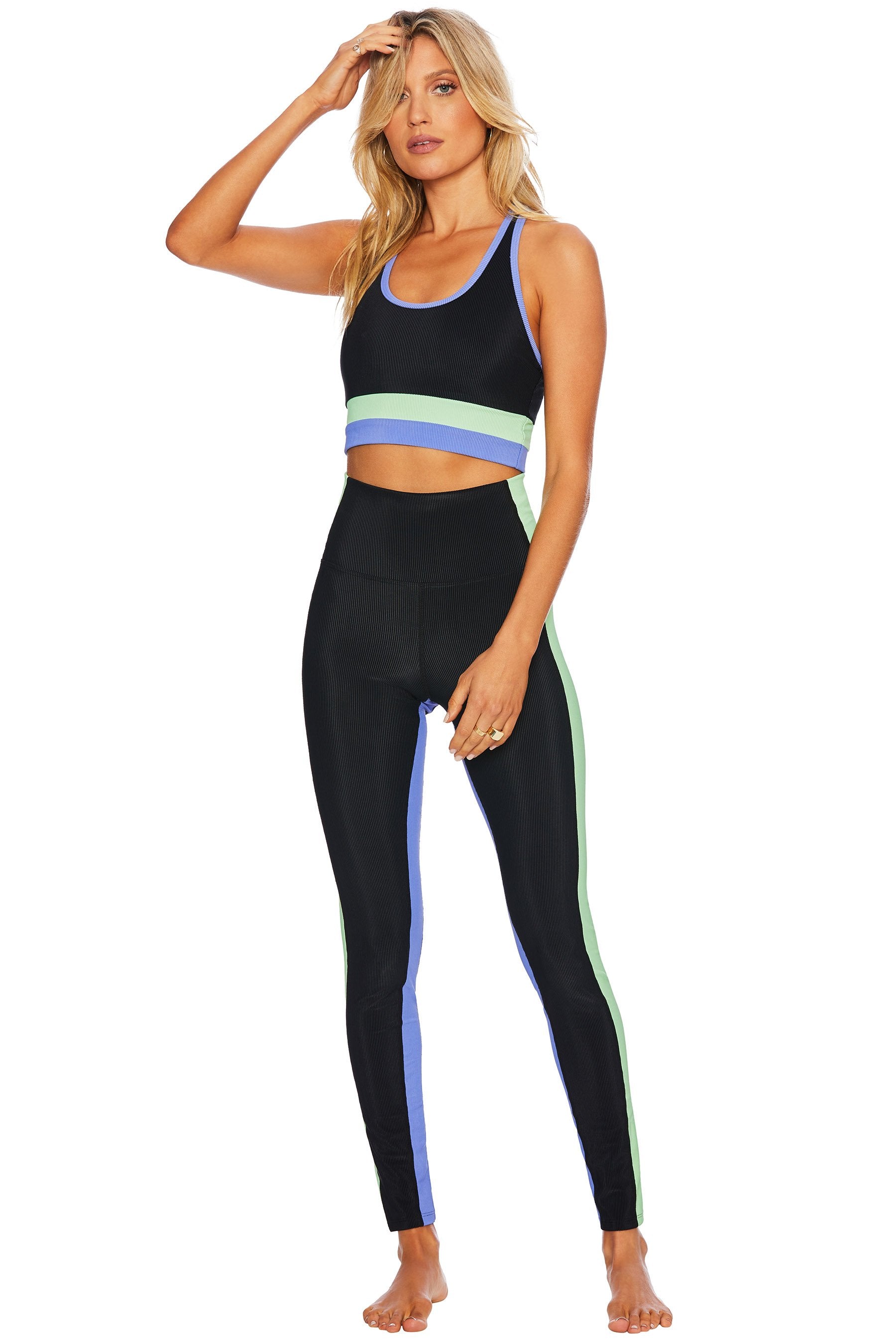 Beach Riot Color-Block Rib Leggings