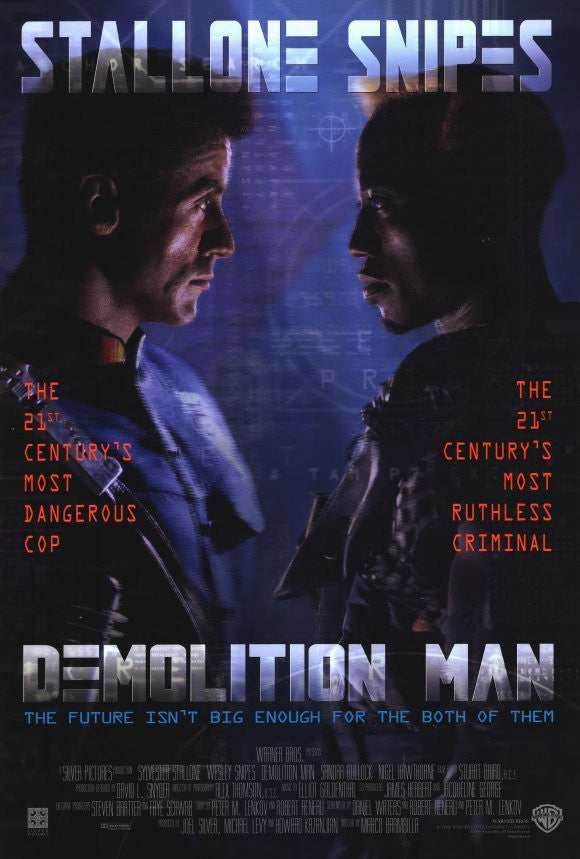 Demolition Man 27x40 Movie Poster 1993 