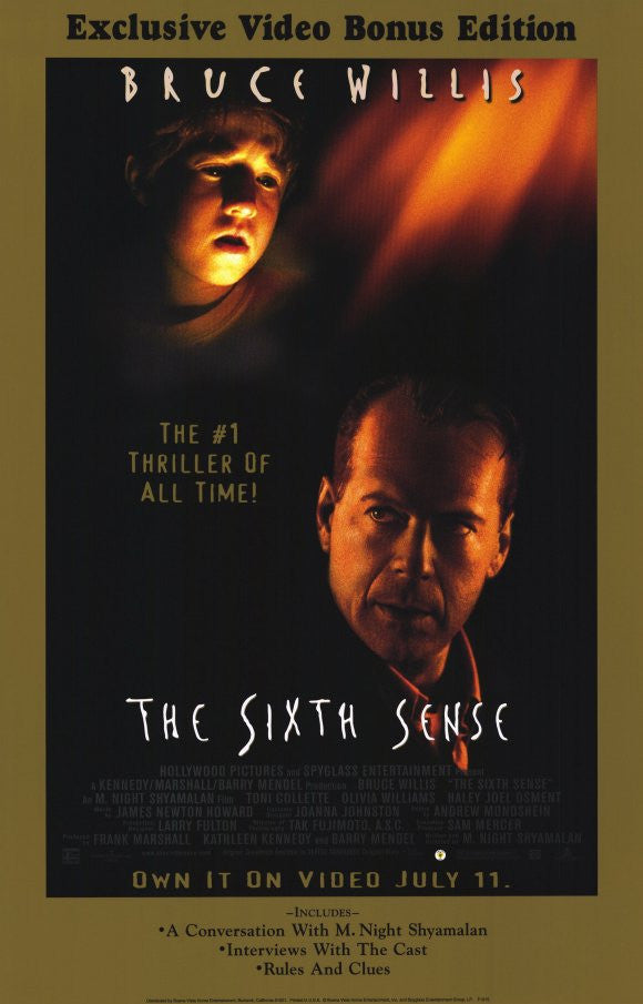 The Sixth Sense 11x17 Movie Poster 1999