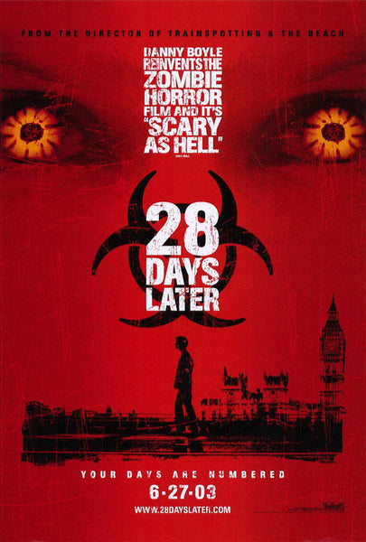 28 days later 27x40 movie poster 2003 etriggerz com