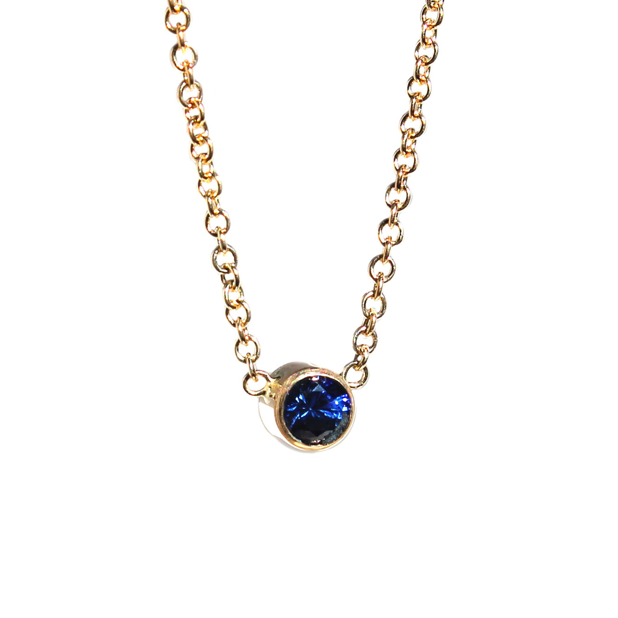 mens sapphire pendant