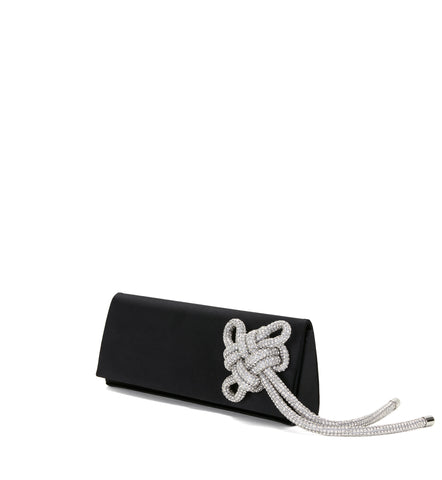 BLACK DOUBLE KNOT CLUTCH – KARA