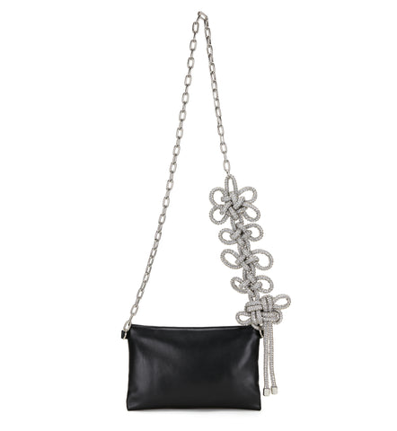 BLACK DOUBLE KNOT CLUTCH – KARA