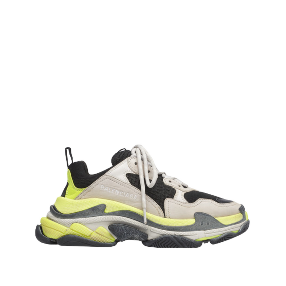 balenciaga triple s noir jaune