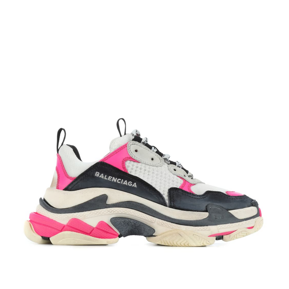 balenciaga baskets en cuir triple s