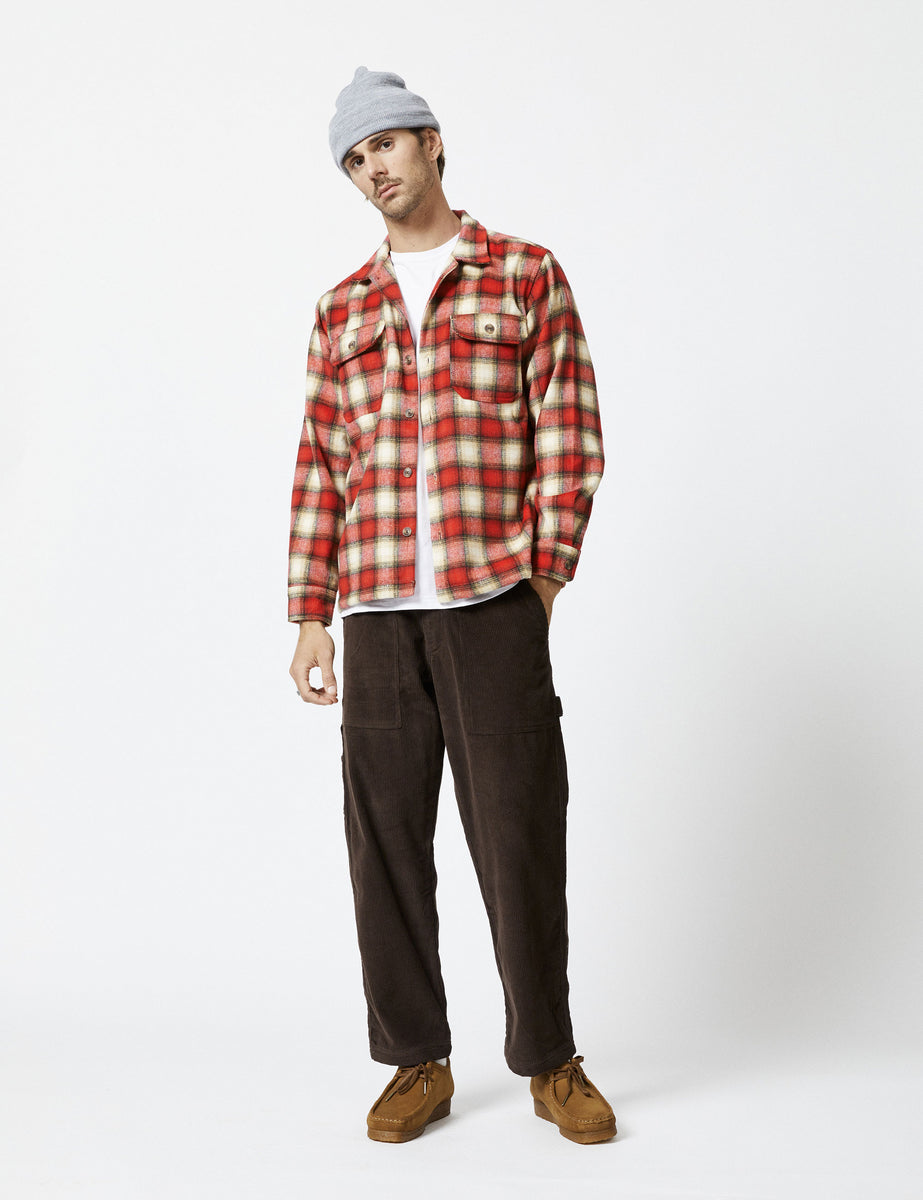 Nomad Heavy Flannel - Red/Natural