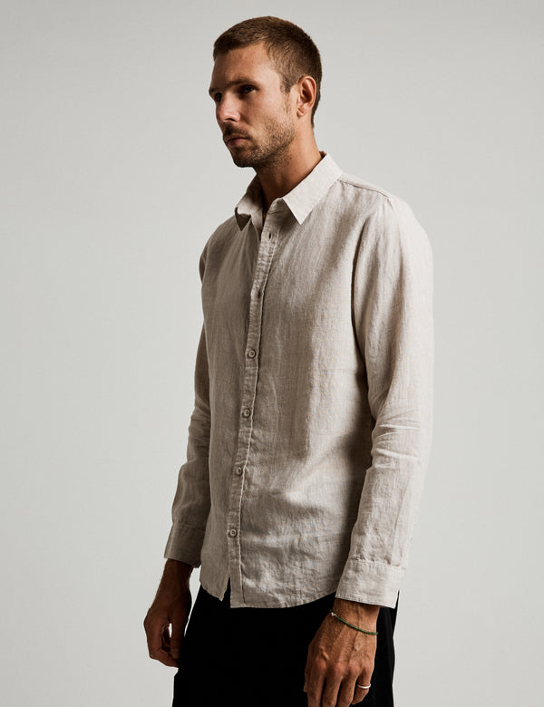 Mens Long Sleeve Shirts | Linen, Flannel & Oxford - Mr Simple