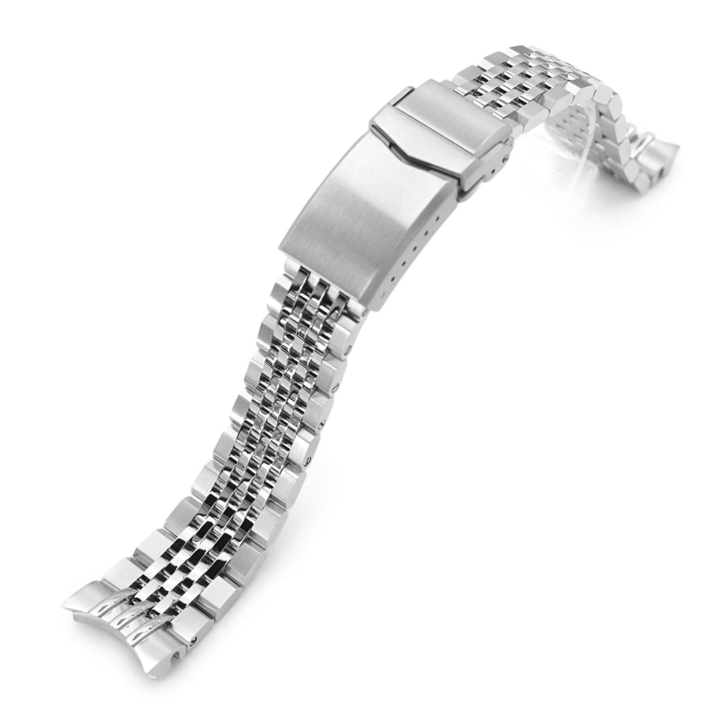 20mm Asteroid Watch Band for Seiko 5 Sports 40mm, 316L Stainless Steel  Brushed and Polished V-Clasp | Taikonaut watch band