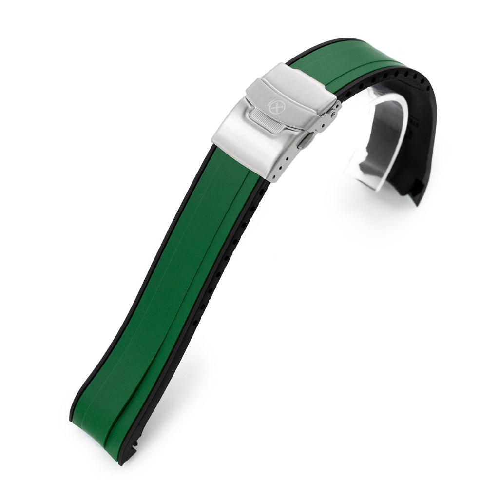 StrapXPro - SX1A Rubber Strap for New Seiko 5 Sport 5KX/GMT, Green / B |  Taikonaut watch band